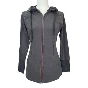 COLUMBIA Women's Full Zip Gray Hoodie, M